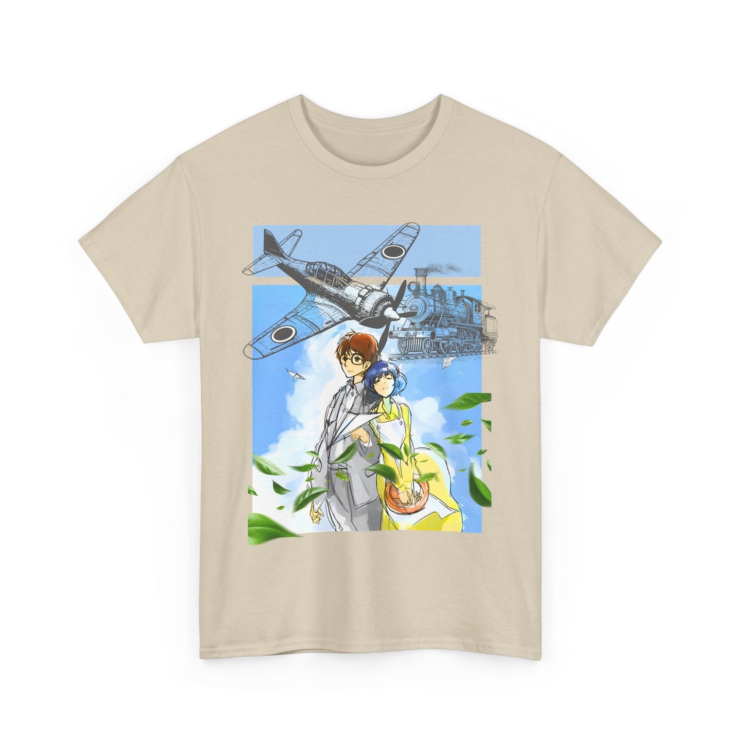 The Wind Rises Ghibli T-Shirt – 100% Cotton Anime Tee for Studio Ghibli Fans