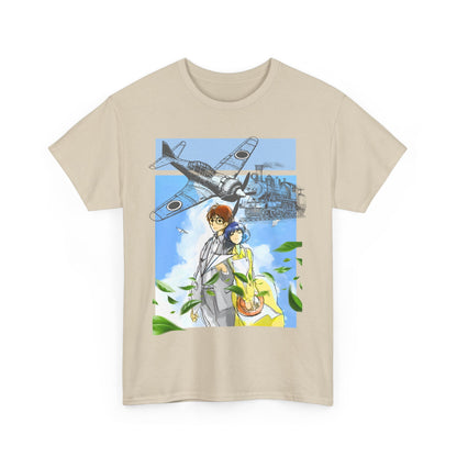 The Wind Rises Ghibli T-Shirt – 100% Cotton Anime Tee for Studio Ghibli Fans