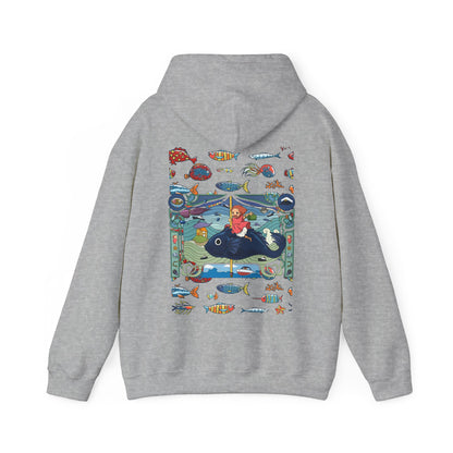 Ponyo Sea Love Back Print Hoodie – 100% Cotton Studio Ghibli Hoodie with Ocean-Inspired Design