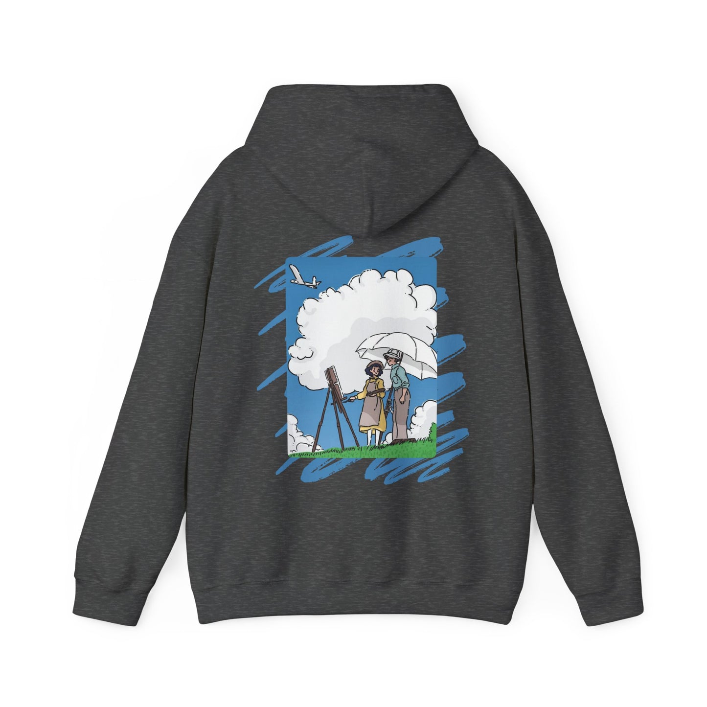 The Wind Rises Hoodie with Back Print – 100% Cotton Studio Ghibli Inspired Pullover