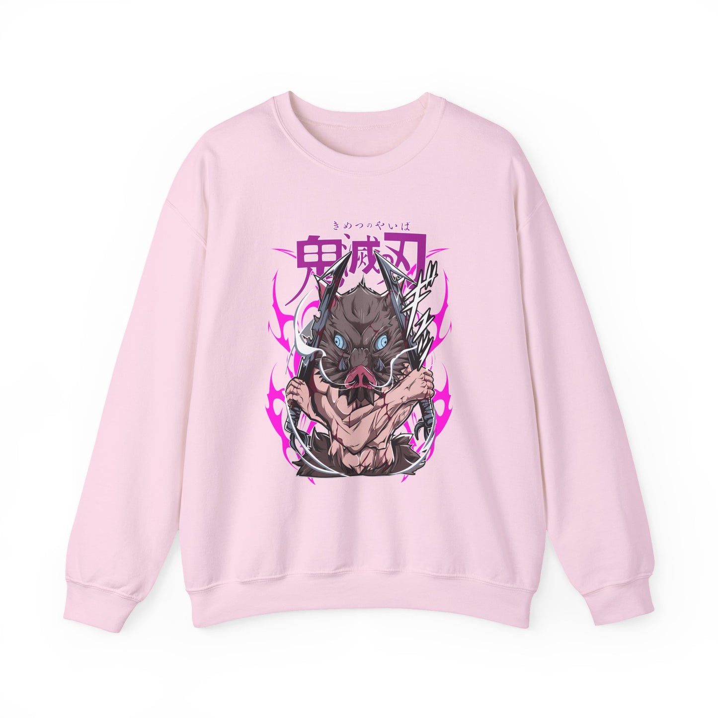 Inosuke Hashibira Demon Slayer Sweatshirt – 100% Cotton Anime Pullover for Boar Head Fans