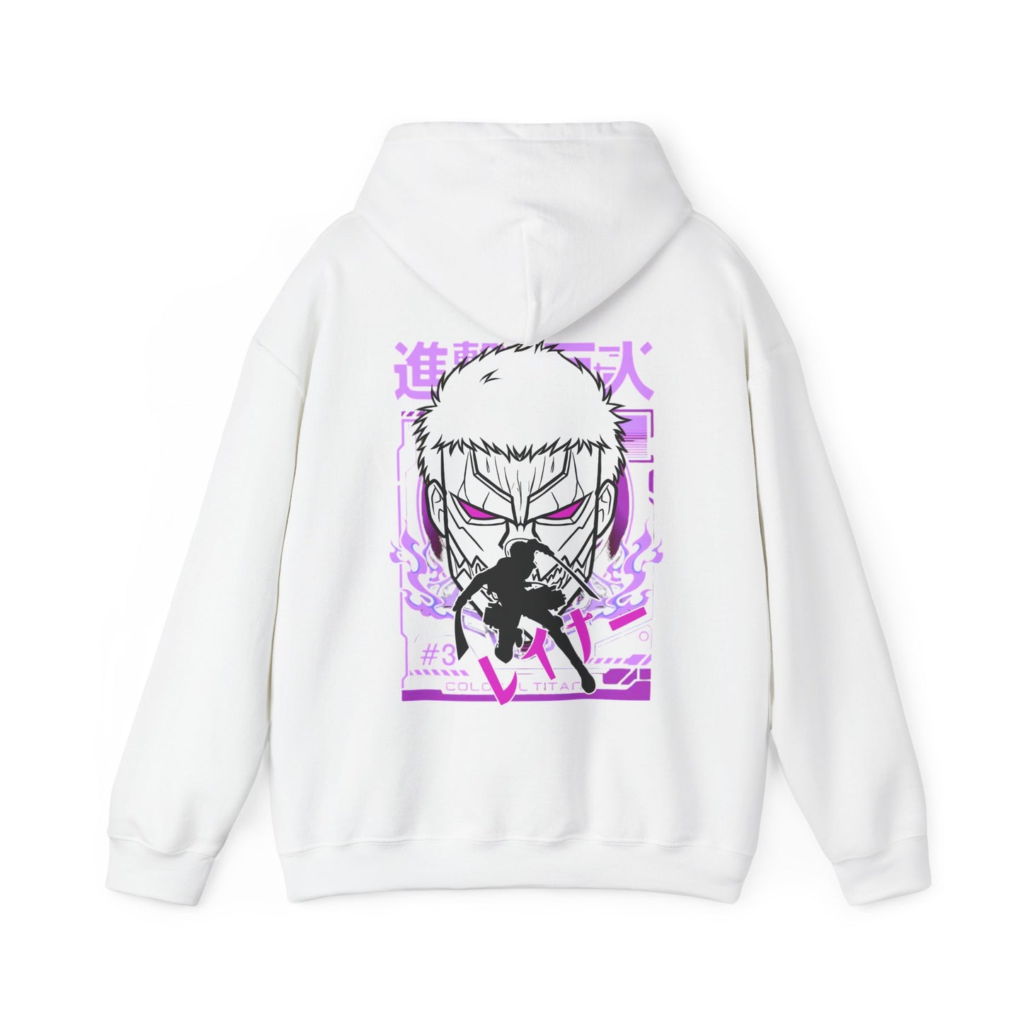Reiner Braun Back Print Hoodie – 100% Cotton Attack on Titan Anime Sweatshirt
