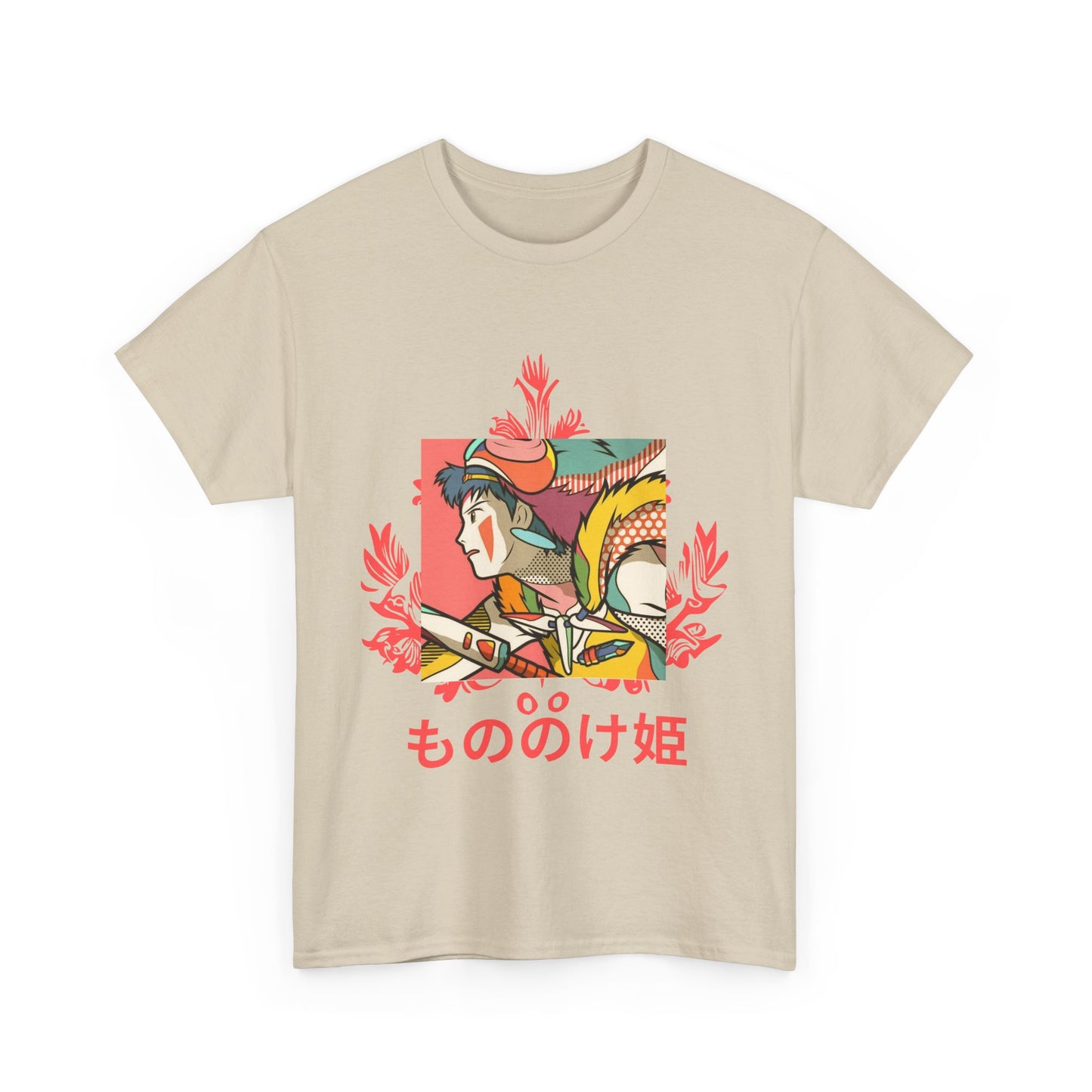 Mononoke Princess T-Shirt – Ghibli Anime Tee 100% Cotton