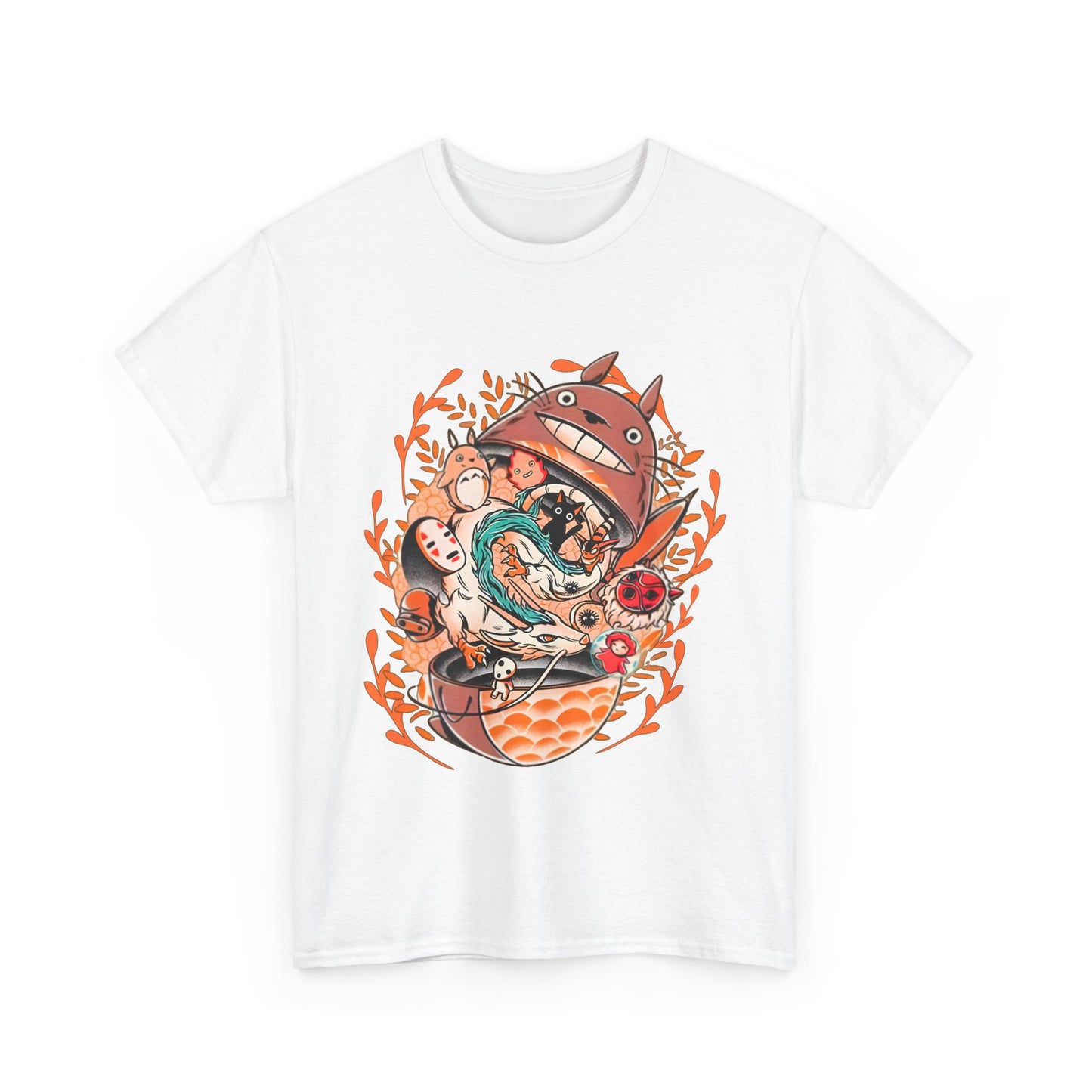 Totoro Matryoshka Ghibli T-Shirt – 100% Cotton Anime Tee for Studio Ghibli Fans
