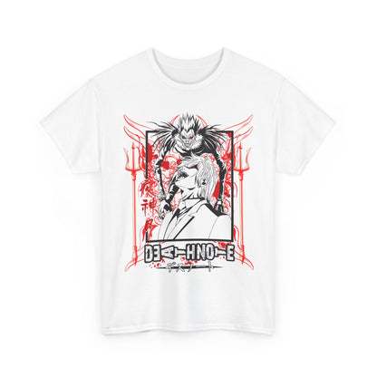 Death Note Anime T-Shirt – 100% Cotton Tee Featuring Light, L, and Ryuk