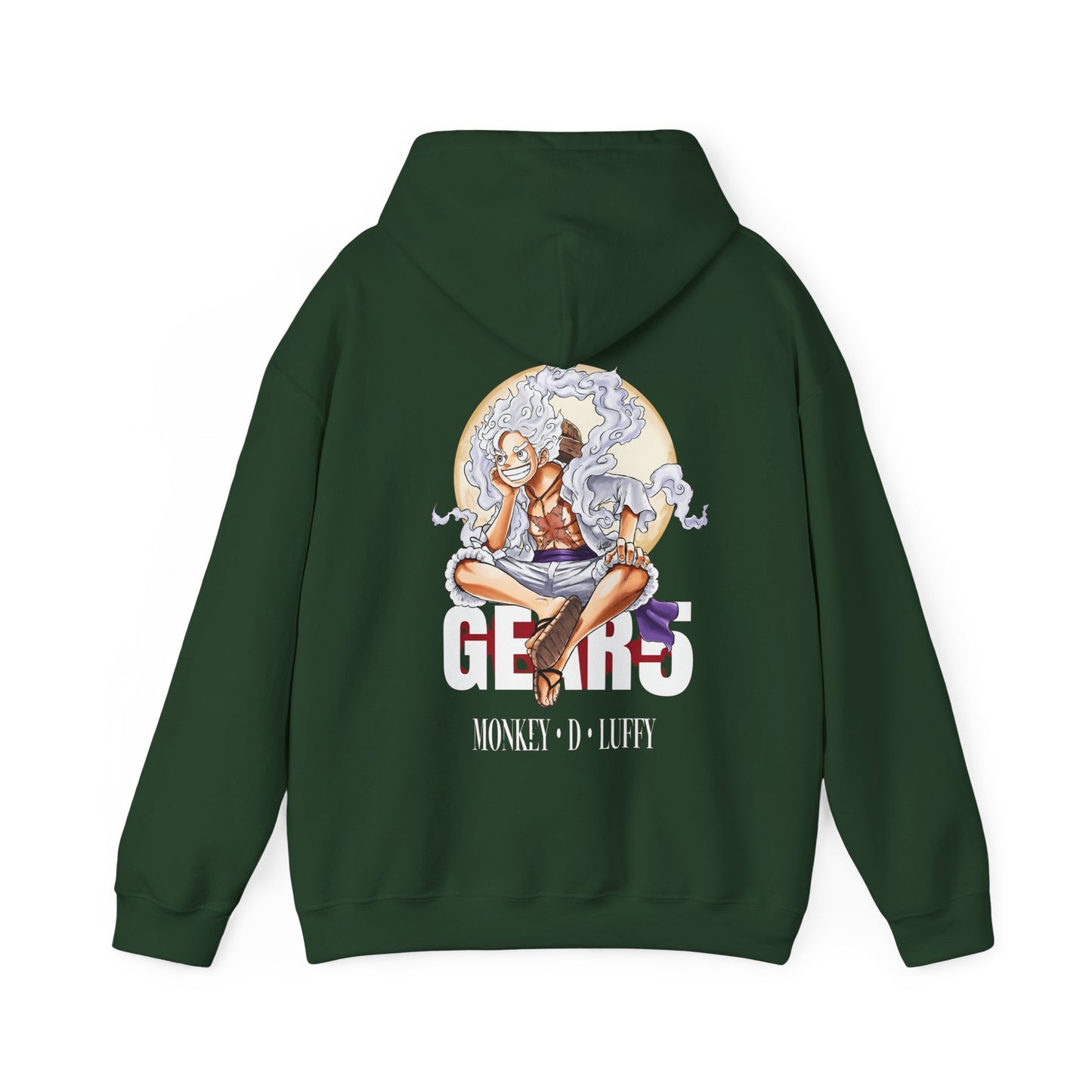 Monkey D. Luffy Gear 5 Back Print Hoodie – 100% Cotton One Piece Anime Sweatshirt