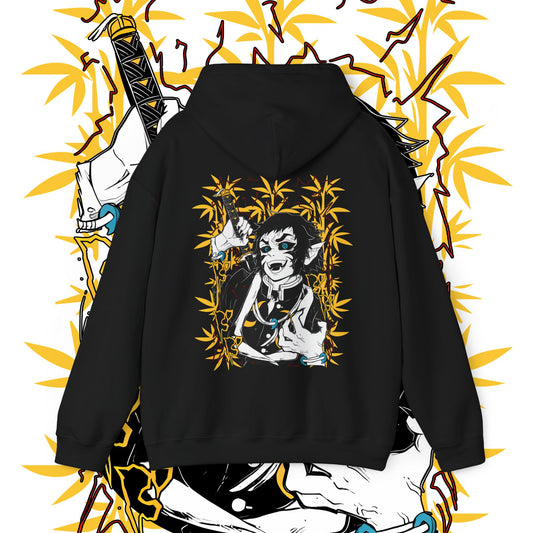 Kaigaku Demon Slayer Art Back Print Hoodie 100% Cotton