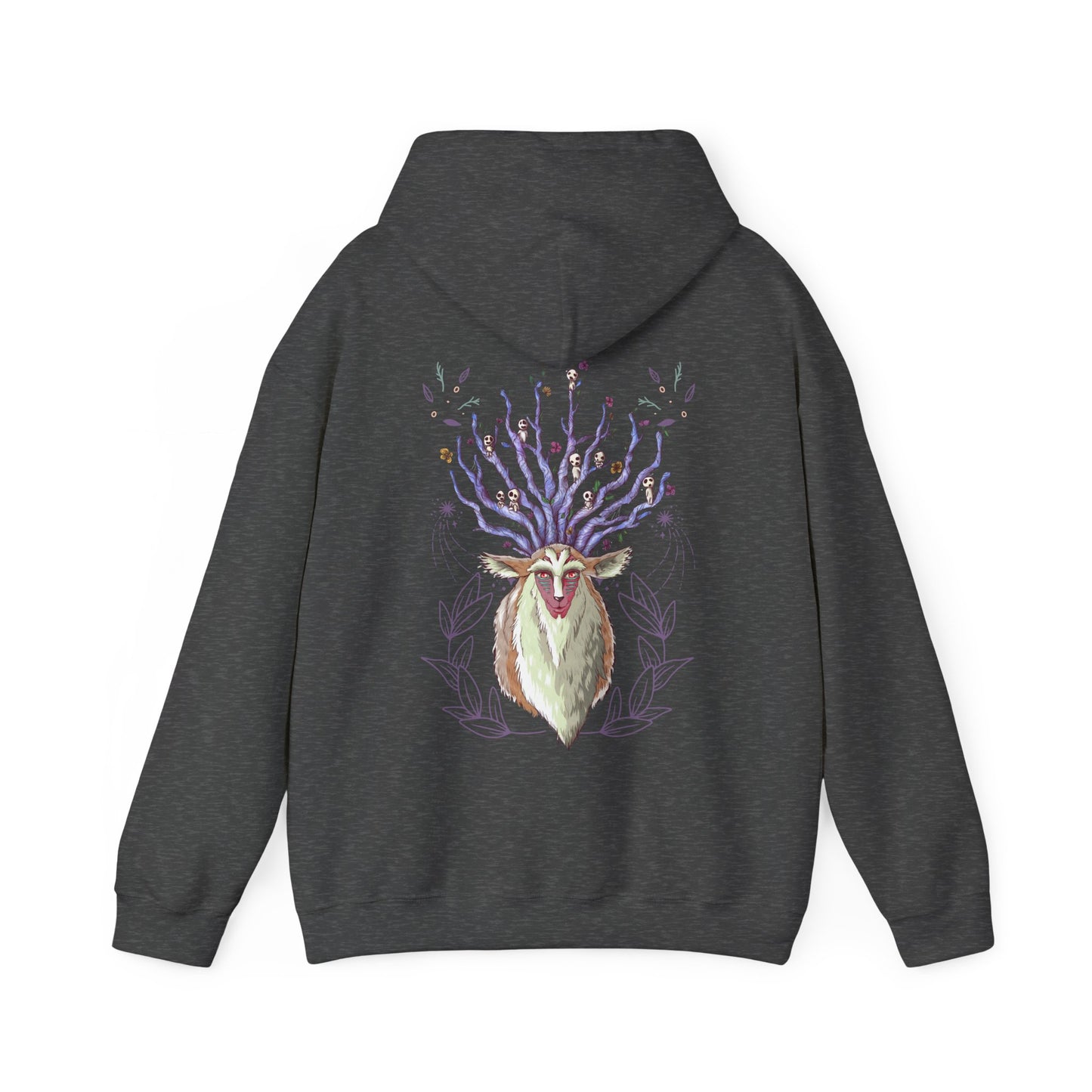Forest Spirit Back Print Hoodie – 100% Cotton Princess Mononoke Sweatshirt | Studio Ghibli Apparel