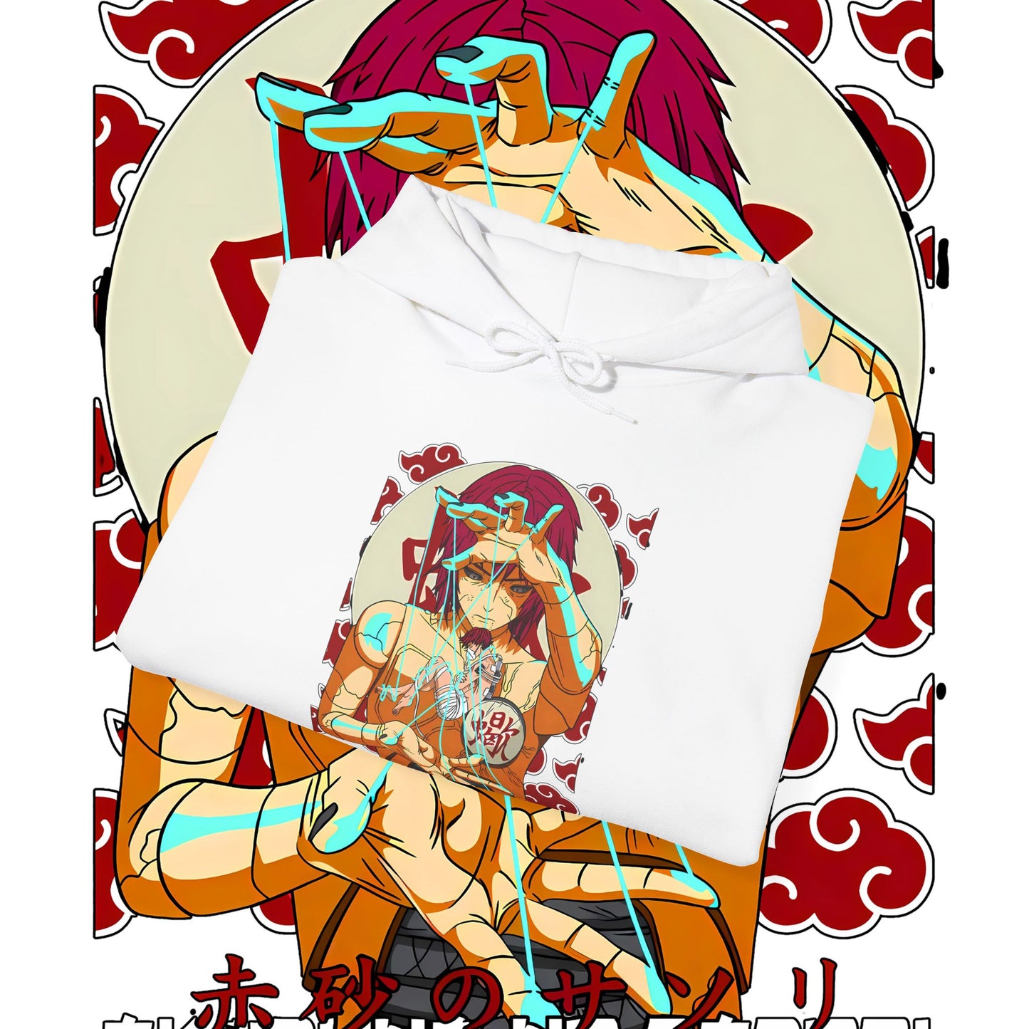 Sasori Akatsuki Naruto Hoodie – 100% Cotton Anime Streetwear