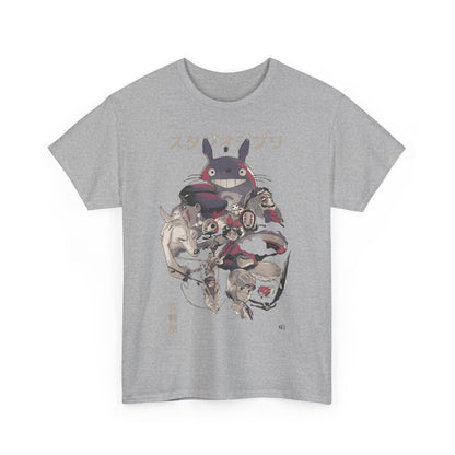 Studio Ghibli Characters T-Shirt 100% Cotton | Anime Canvas Art Tee