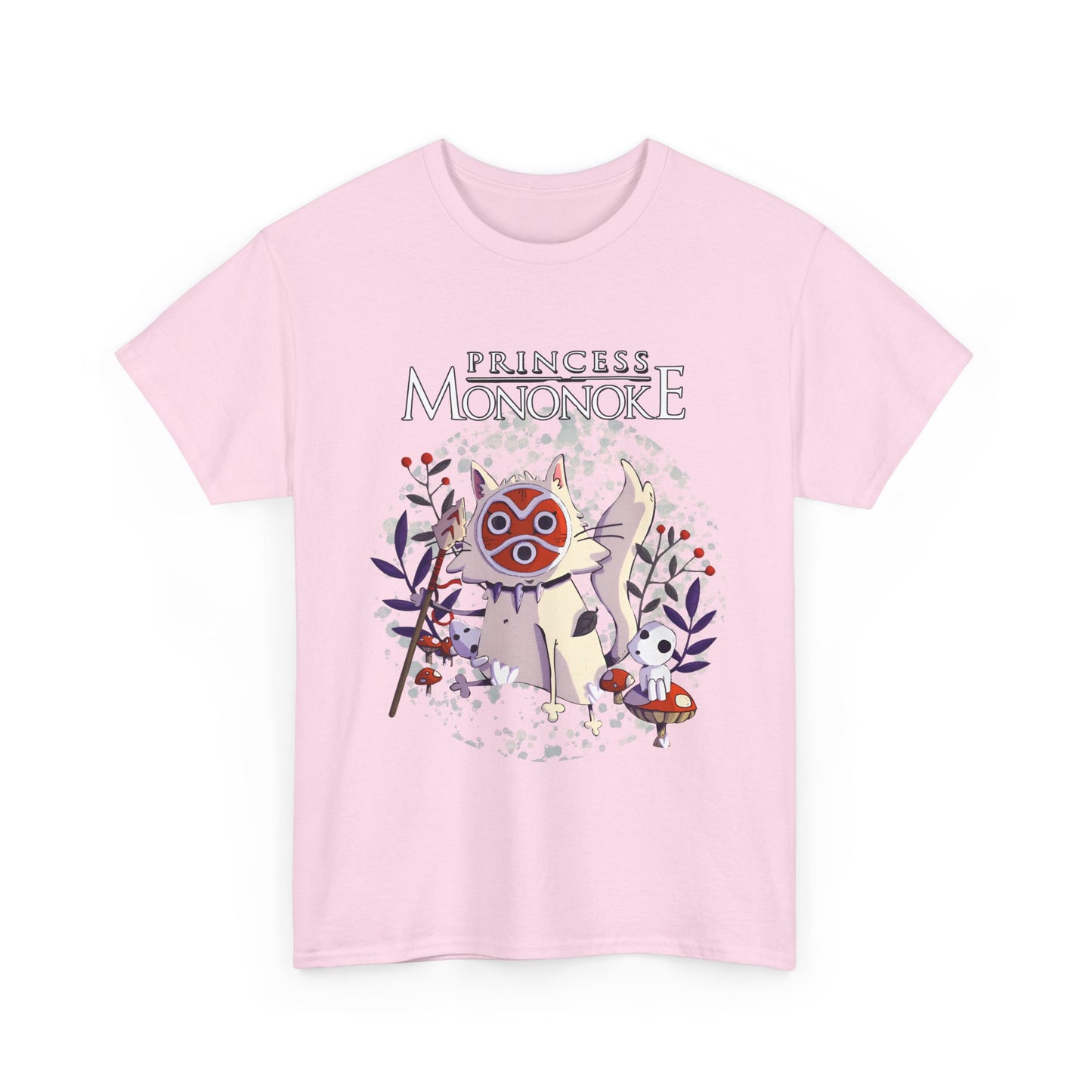 Princess Mononoke White T-Shirt | 100% Cotton Studio Ghibli Anime Tee
