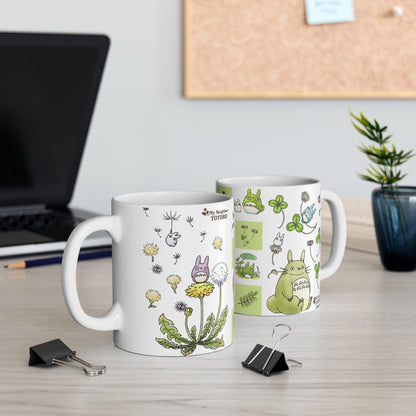 Totoro Green Mug – Studio Ghibli Ceramic Coffee Cup – 11oz & 15oz Gift for My Neighbor Totoro Fans