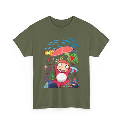 Ponyo Jam T-Shirt – 100% Cotton Studio Ghibli Inspired Tee for Anime Lovers