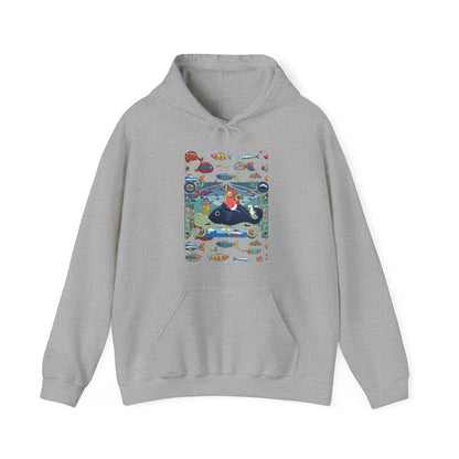 Ponyo Sea Love Hoodie – 100% Cotton Studio Ghibli Hoodie for Anime and Ocean Fans