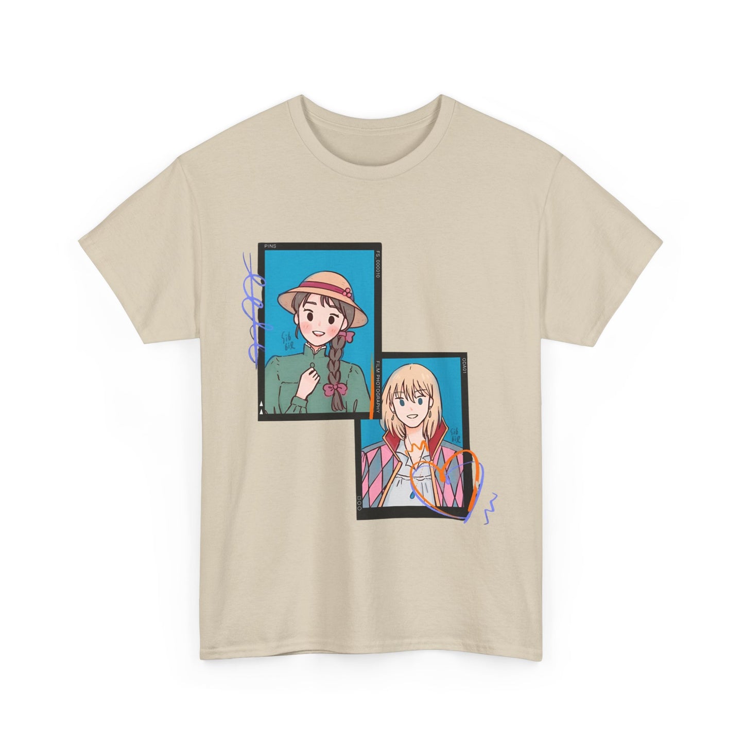 Sophie and Howl T-Shirt – 100% Cotton Studio Ghibli Shirt for Anime Lovers
