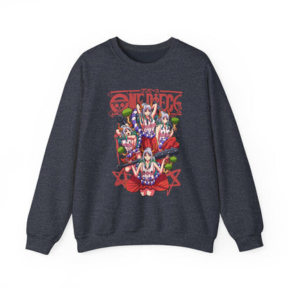 Yamato One Piece Sweatshirt – 100% Cotton Anime Pullover for Wano Arc Fans