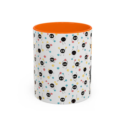 Soot Sprites Accent Mug – Studio Ghibli Color Handle Cup – 11oz & 15oz Ceramic Anime Gift