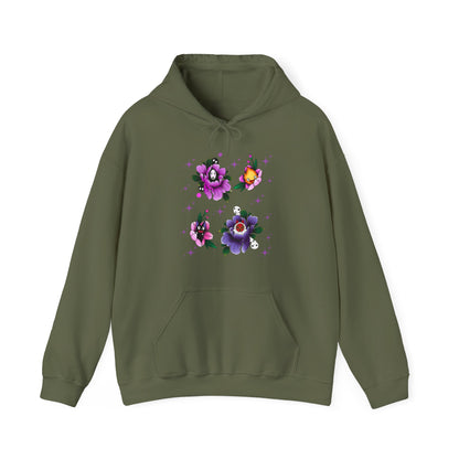 Studio Ghibli Flowers Hoodie – 100% Cotton Anime Floral Sweatshirt for Ghibli Fans