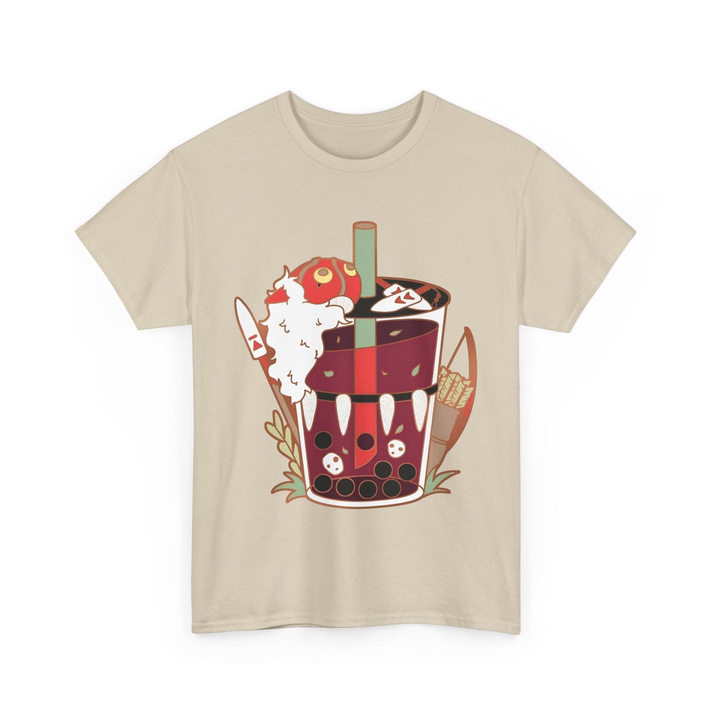Princess Mononoke Smoothie Art T-Shirt | 100% Cotton Studio Ghibli Anime Tee