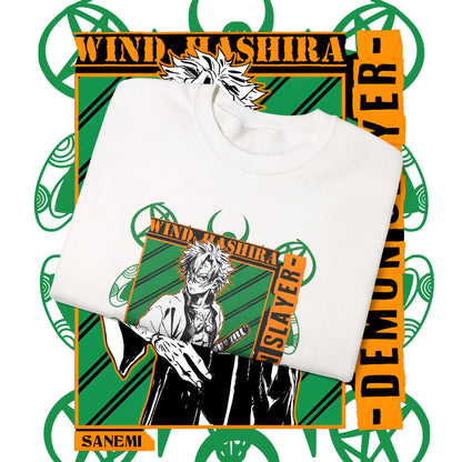 Sanemi Shinazugawa Hashira Sweatshirt | Demon Slayer | 100% Cotton Anime Pullover