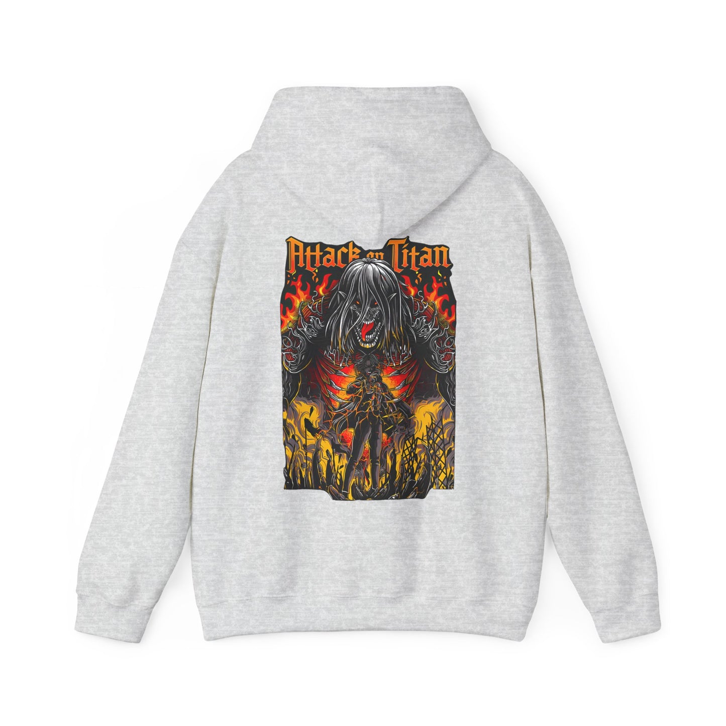 Eren Jaeger Back Print Hoodie – 100% Cotton Attack on Titan Anime Hoodie for Fans