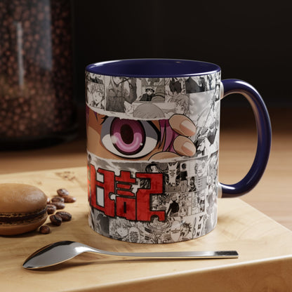 Yuno Gasai Accent Handle Mug – Future Diary Anime Cup – 11oz & 15oz Ceramic Gift for Yandere Fans