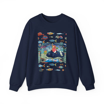 Ponyo Sea Love Sweatshirt – 100% Cotton Studio Ghibli Pullover for Anime and Ocean Lovers