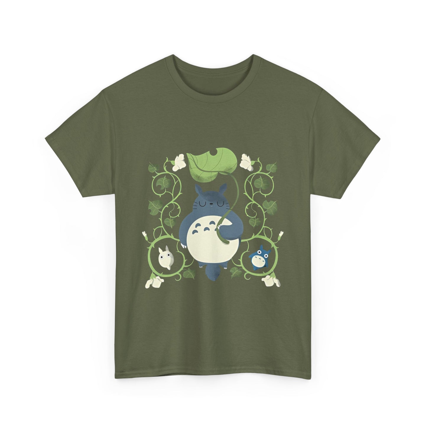 Totoro Nature Shirt – 100% Cotton Ghibli T-Shirt for Forest and Anime Lovers