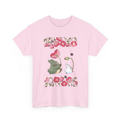 Totoro Cute Flowers T-Shirt – 100% Cotton Studio Ghibli Anime Shirt