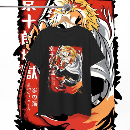 Rengoku Flame Hashira T-Shirt | Demon Slayer | 100% Cotton Anime Tee