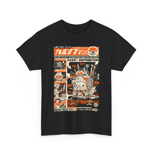 Howl Calcifer Ghibli T-Shirt 100% Cotton | Studio Ghibli Anime Graphic Tee