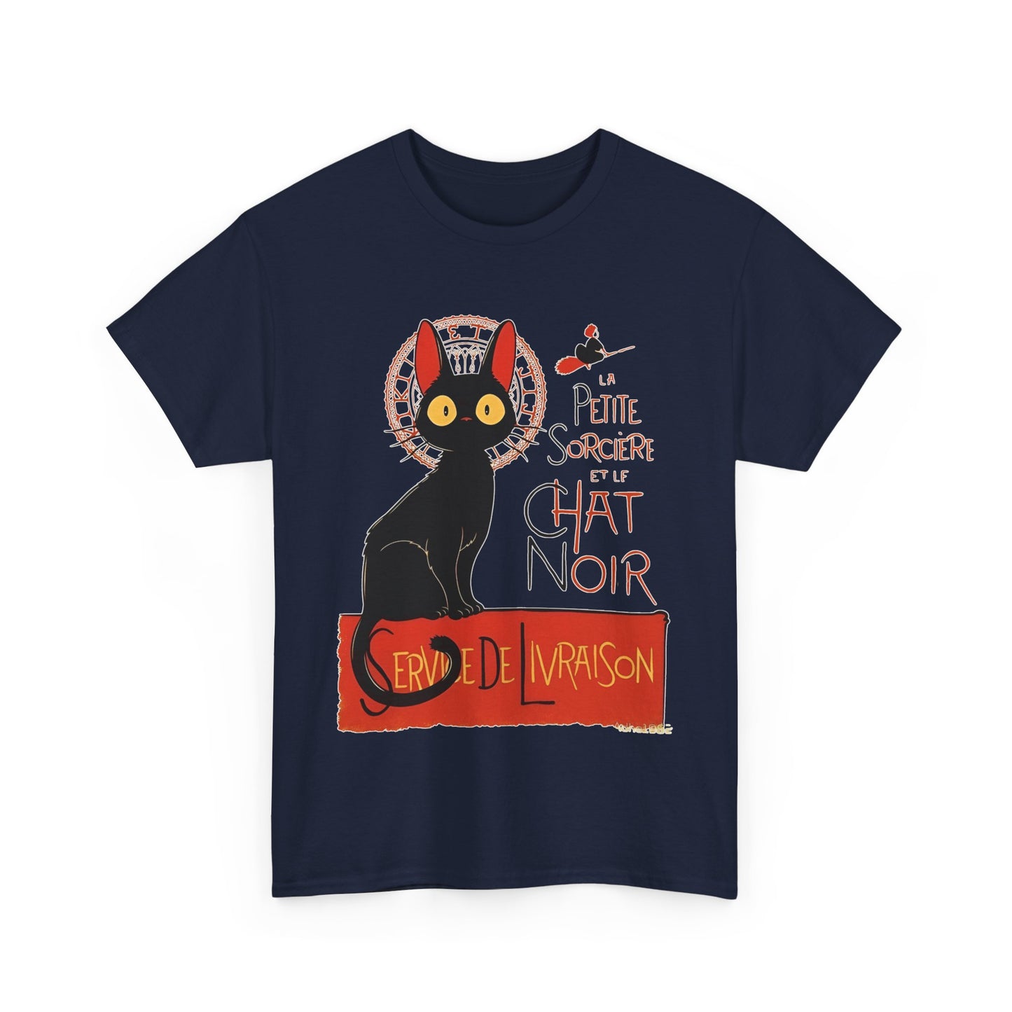 Kiki's Delivery Service T-Shirt – 100% Cotton "Service de Livraison" Studio Ghibli Tee for Fans