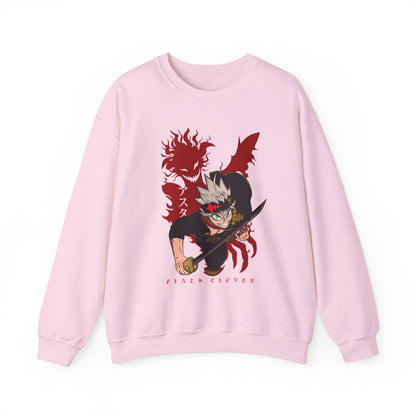 Asta Black Clover Sweatshirt – 100% Cotton Anime Pullover for True Magic Knight Fans