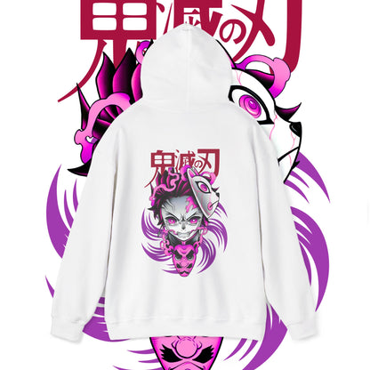 Tanjiro Mask Fury Back Print Hoodie | Demon Slayer | 100% Cotton