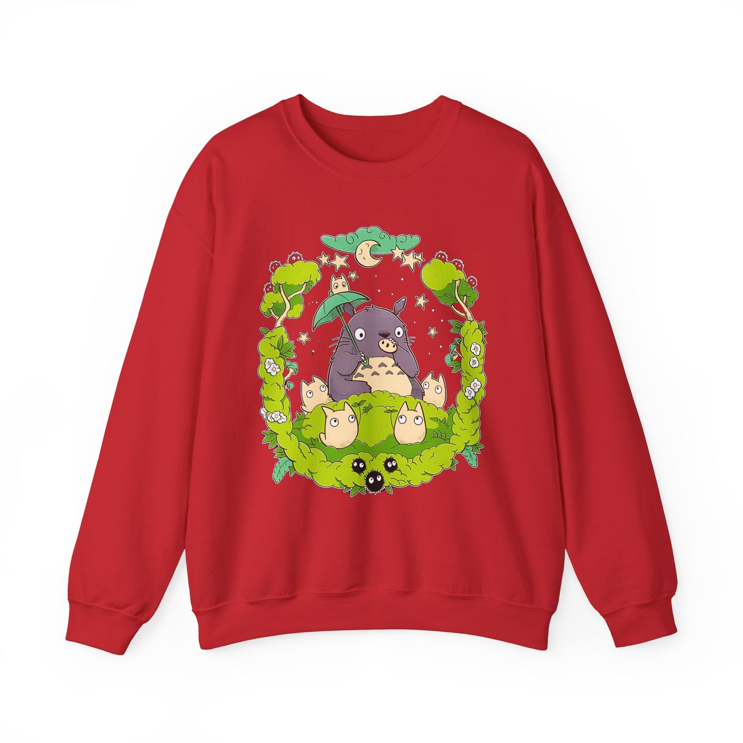Totoro Forest Magic Sweatshirt – 100% Cotton Studio Ghibli Pullover Inspired by My Neighbor Totoro