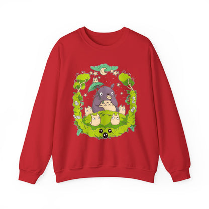 Totoro Forest Magic Sweatshirt – 100% Cotton Studio Ghibli Pullover Inspired by My Neighbor Totoro