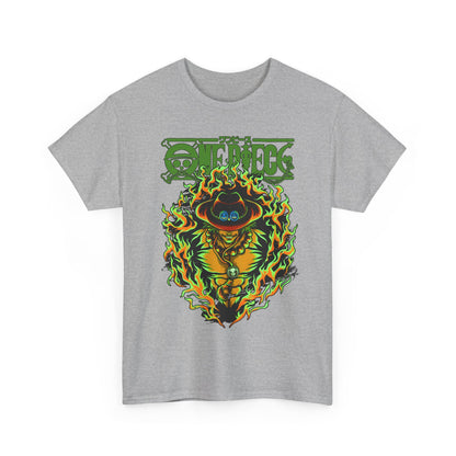 Portgas D. Ace One Piece T-Shirt – 100% Cotton Anime Tee for Fire Fist Fans
