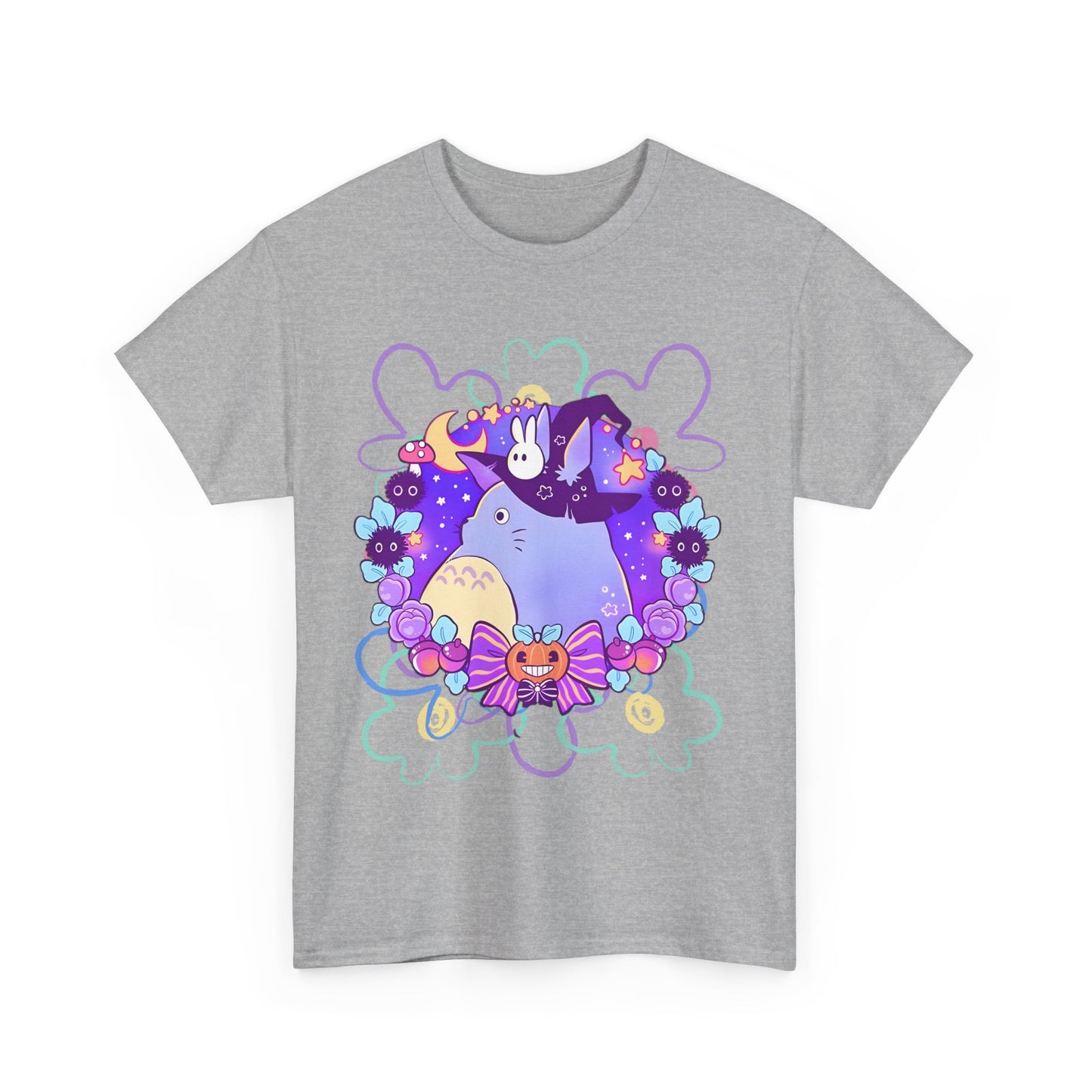 Totoro Mage T-Shirt – 100% Cotton Fantasy Ghibli Anime Tee