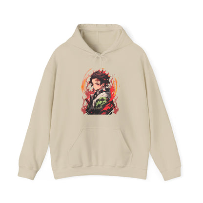 Tanjiro Kamado Demon Slayer Hoodie – 100% Cotton Anime Hoodie for Kimetsu no Yaiba Fans