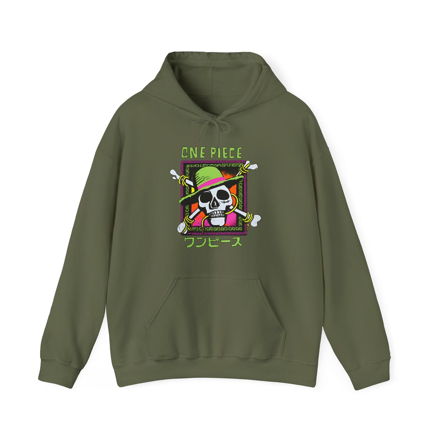 Straw Hat Pirates One Piece Hoodie – 100% Cotton Anime Pullover for True Fans