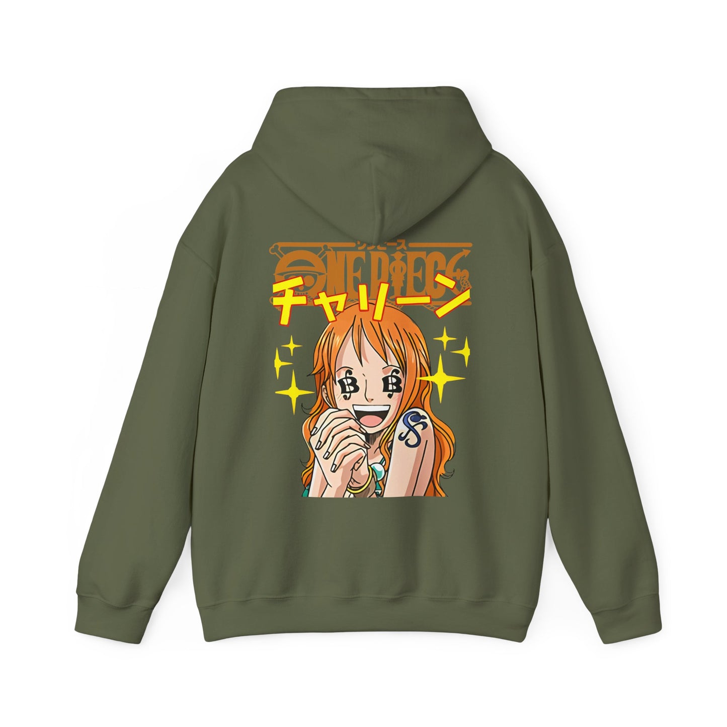Nami One Piece Back Print Hoodie – 100% Cotton Anime Streetwear for True Fans