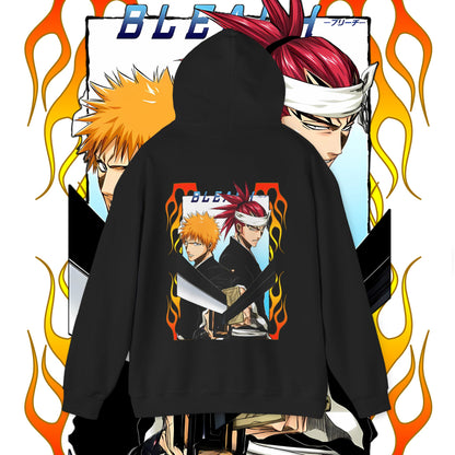 Bleach Ichigo Kurosaki Back Print Cotton Hoodie