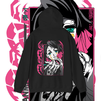 Enmu Demon Slayer Back Print Hoodie – 100% Cotton Anime Streetwear