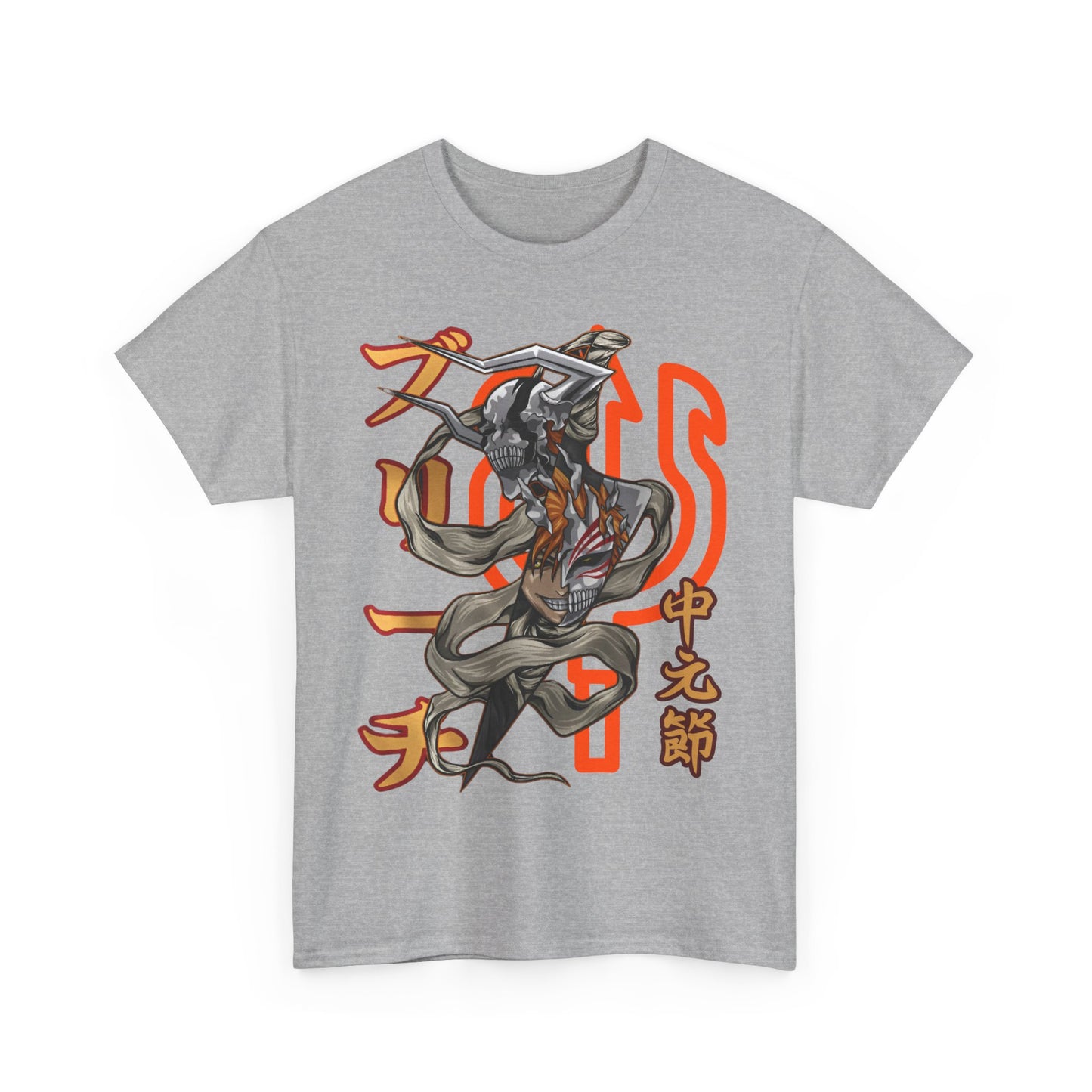 Ichigo Kurosaki Bleach T-Shirt – 100% Cotton Anime Tee for Soul Reaper Fans