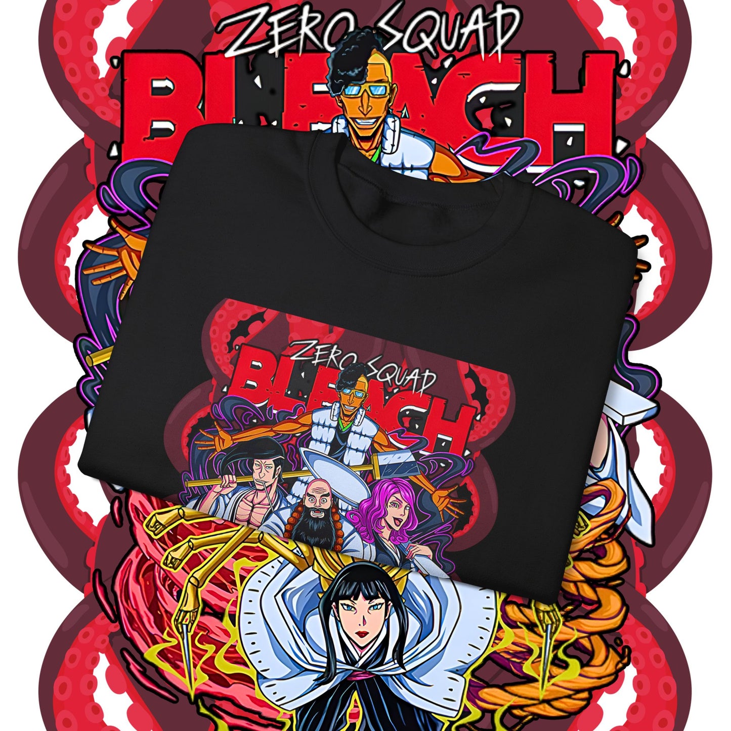 Zero Squad Bleach Cotton Sweatshirt – Anime Streetwear