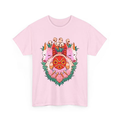 Mononoke Ghibli Art T-Shirt | Princess Mononoke Anime Cotton Tee