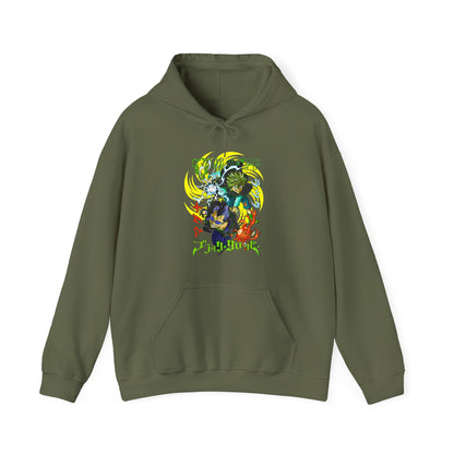 Magna and Luck Black Clover Hoodie – 100% Cotton Anime Pullover for Black Bulls Fans