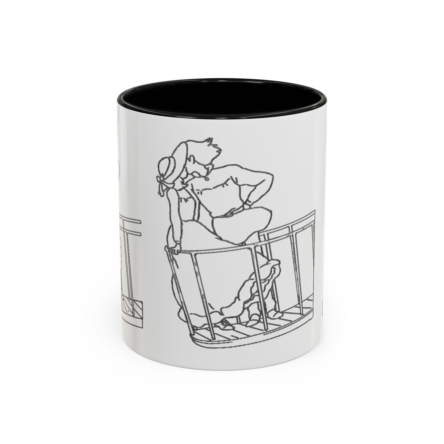 Sophie and Howl Accent Mug – Romantic Ghibli Color Handle Cup 11oz & 15oz – Howl’s Moving Castle Anime Love Gift