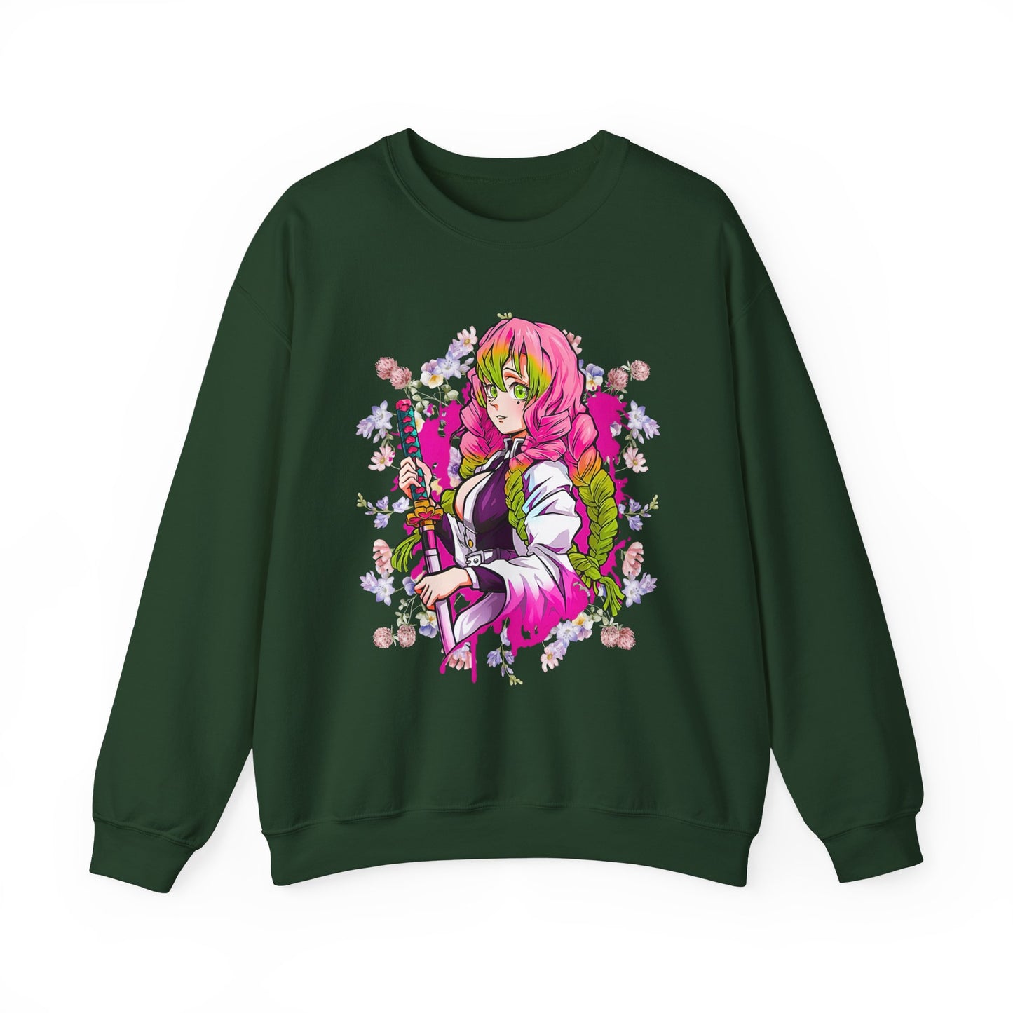 Mitsuri Kanroji Love Hashira Sweatshirt | 100% Cotton Demon Slayer Anime Pullover