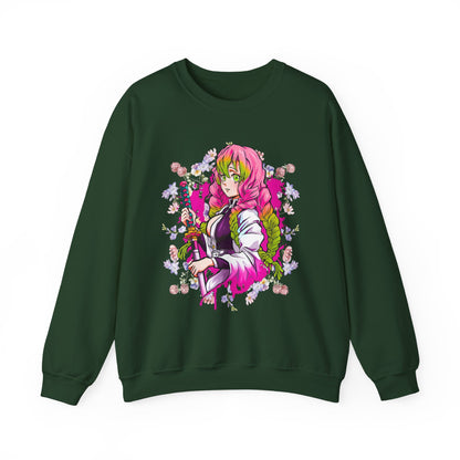 Mitsuri Kanroji Love Hashira Sweatshirt | 100% Cotton Demon Slayer Anime Pullover